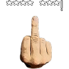 Middle finger **** ***!