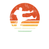 Retro karate jump kick