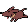 Dog dachshund cartoon