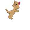 Niedliche Katze mit Liebe