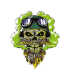 biker skull motorcycle