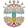 Fasi lunari albero della vita della luna regalo yoga