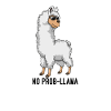 Pas de lama cool et drôle Prob-Lama Pas de problème
