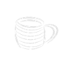 White coffee mug from ACHTENKAS