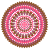 mandala rose violet