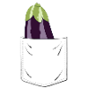 Eggplant in the pocket