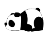 Panda faule Pandas lustig Damen Schlafshirt