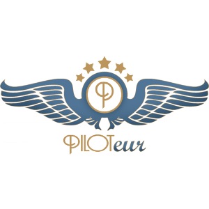 Logo (dark blue) "Piloteur"
