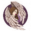 Sleeping Angel Winged Woman Art