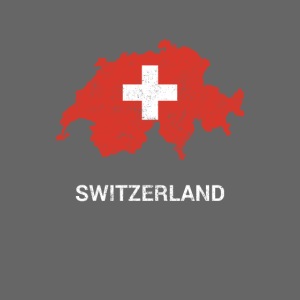 Switzerland ( Schweiz Suisse ) country map & flag