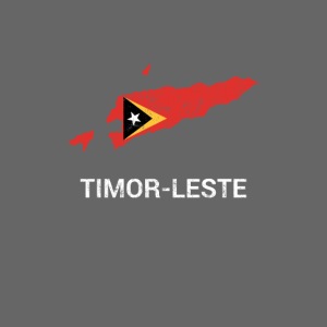 Timor-Leste ( East Timor ) country map & flag