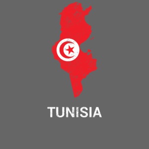 Tunisia (Tunes) country map &flag
