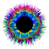 Icono ojos ojo icono mandala patrón