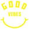 God Vibes rigtig god idé Smil Neon Gul