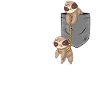 Breast Pocket Sloth Funny Animals T-Shirt
