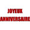 Joyeux Anniversaire. Happy birthday.