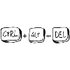 CTRL ALT DEL to restart