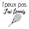J'ai tennis raquette noire