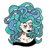 Inked medusa n°2