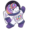 Einhorn Weltraum Astronaut Geschenk
