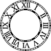 Clock Roman numerals