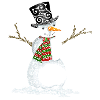 Happy Swirly Snowman