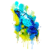 Blue frog