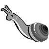 Abstract Snail in Gray Sketch