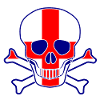 England Flag Skull