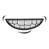 Face mask face mask mouth laugh grin