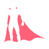 Superhero with cape