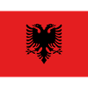 Avec le drapeau Albania