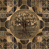 Livets træ - Yggdrasil - Træ og guld