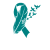 Ovarian Cancer Awareness-Teal Ribbon