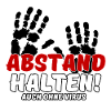 Abstand halten Virus Pandemie Spruch