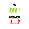 Mum and dad battery empty