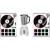 DJ controller with mixer