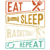 Eat Sleep Basketball Repeat Shirt