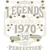 Vintage 1970 50. urodziny Legenda prezent