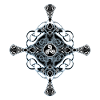 Celtic cross with triskelion