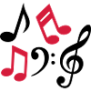 Musical notes notes clef music