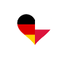 Germany + Poland Heart
