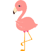 Süßer Flamingo