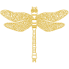 Gold dragonfly