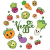 Kawaii doodle - veggie