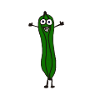 Funny laughing zucchini