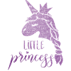 Lila Stern Einhorn Prinzessin