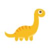 Cute Brachiosaurus Dinosaur