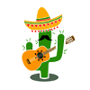Cactus Sombrero Guitar