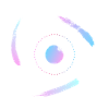 Electrons orbiting the atom